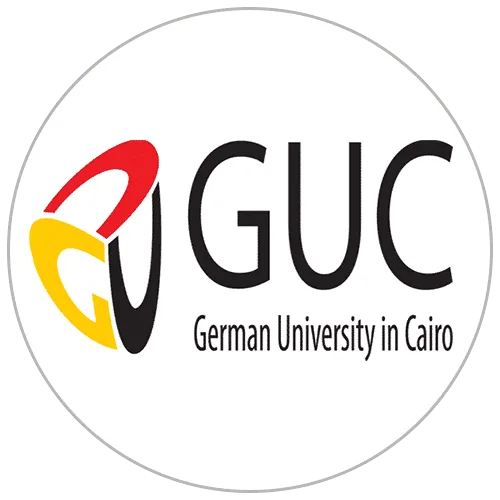 German University in Cairo logo