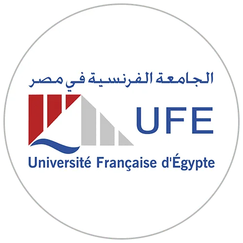 The French University of Egypt logo